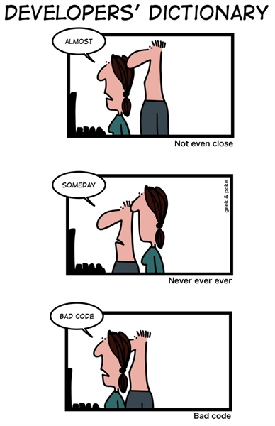 Humor - Cartoon: Developer's Dictionary